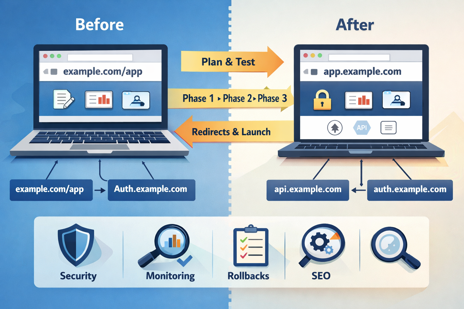 Path-based to subdomain migration overview